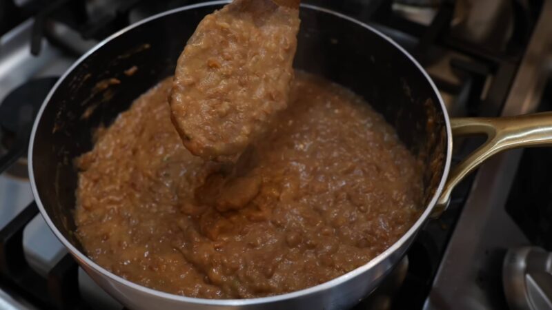 Preparation of Refried Beans